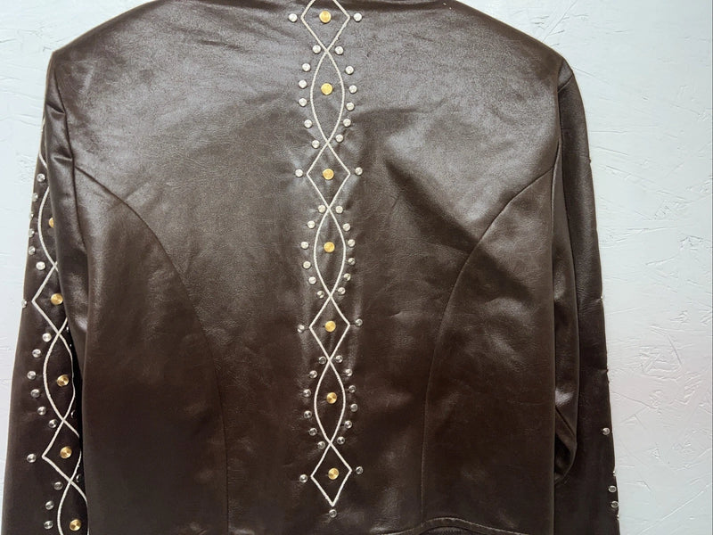 New Women’s 1849 Authentic Ranchwear Brown Western Show Short Jacket Small H-602