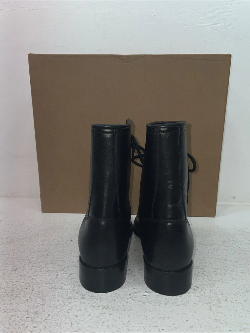 New Youth Black Lace Up American West Cowboy Boots. 3120 3.5 3 1/2 D. 22-38