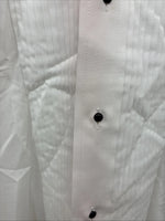 New Classix White Long Sleeve Button Up English Shirt 15-15.5 Medium AA-23