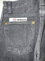 New Boys Grey Wrangler Pro Rodeo Cowboy Cut Denim Jeans. 9/24 1/2 C-10