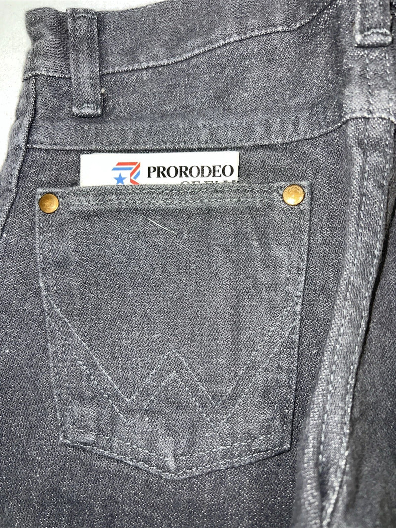 New Boys Grey Wrangler Pro Rodeo Cowboy Cut Denim Jeans. 9/24 1/2 C-10
