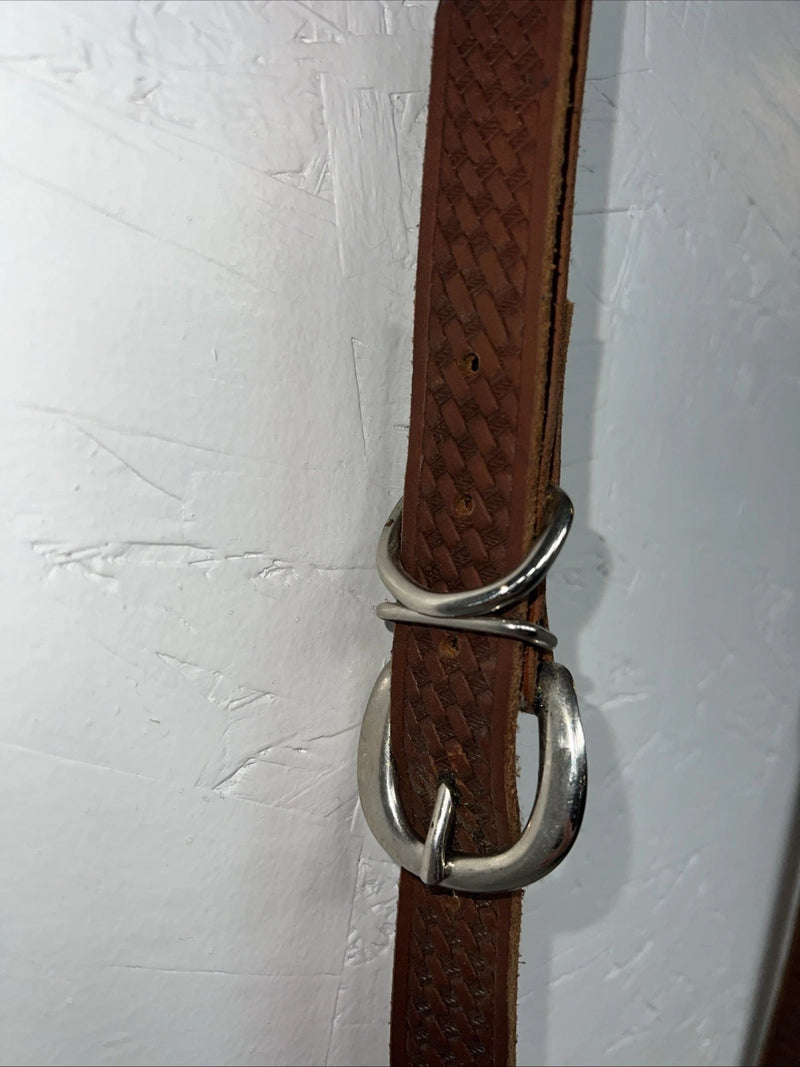 New Saddle king Brown Leather Men’s Suspenders 3C-25