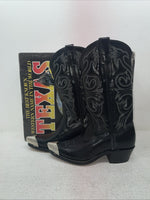 New Men’s Black Texas Brand Cowboy Boots. 6210 7.5 7 1/2 D. 1-81