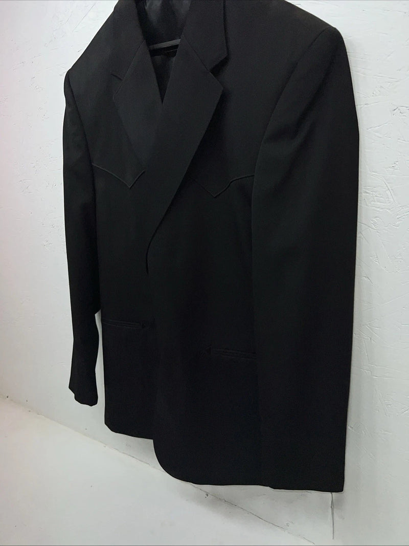 New Men’s Black Circle S Dress Coat 48L #CC1929 WW-55