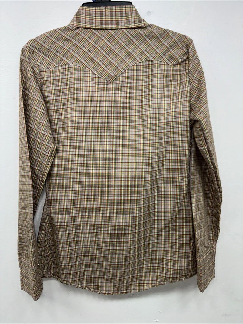 New Kids Dickson Jenkins Multicolor Plaid Long Sleeve Pearl Snap Large DD-105