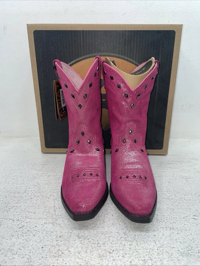 New Kids Pink Ariat Cowboy Boots. 10012798 3.5 3 1/2 M. 22-32