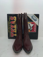New Men’s Red Texas Brand Cowboy Boots. 7863 9.5 9 1/2 D. 7-97