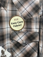 New Men’s ELY Cattleman Tan Long Sleeve Pearl Snap 3XL E-34