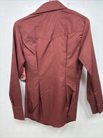 New Women’s Dickson Jenkins Red Long Sleeve Pearl Snap Size 32 MM-96