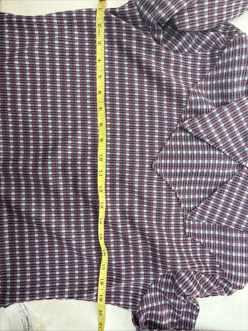 New Wims Panhandle Slim Blue Red Long Sleeve Zip Up Size 16 3B-6