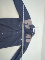 New Women’s Blue Long Sleeve Button Up Shirt 3B-108 