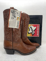 New Men’s Brown Texas Brand Cowboy Boots. 5111 9 D. 4-48