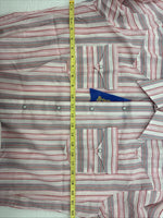 New Women’s Panhandle Slim Pink Stipe Long Sleeve Pearl Snap 16 XL X-48