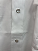 New Kids Champion Western White Long Sleeve Pearl Snap 16 Large V-29