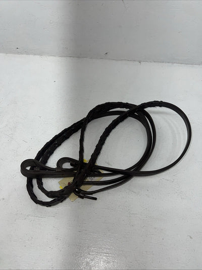 New Silver Fox Brown Genuine Leather 60” Braided English Reins #20-1441-7-0 Y-20