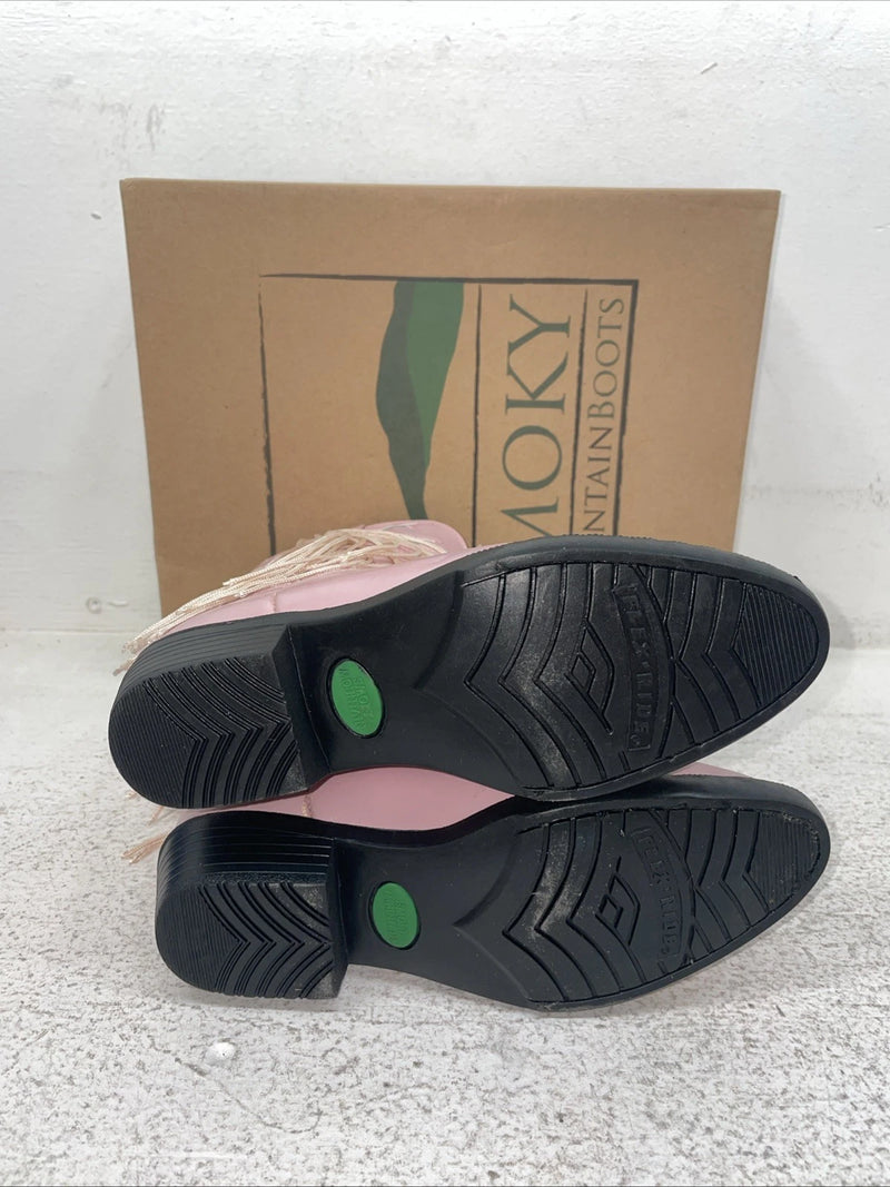 New Kids Pink With Fringe Smoky Mountain Cowboy Boots. 1058 C 13. 23-54