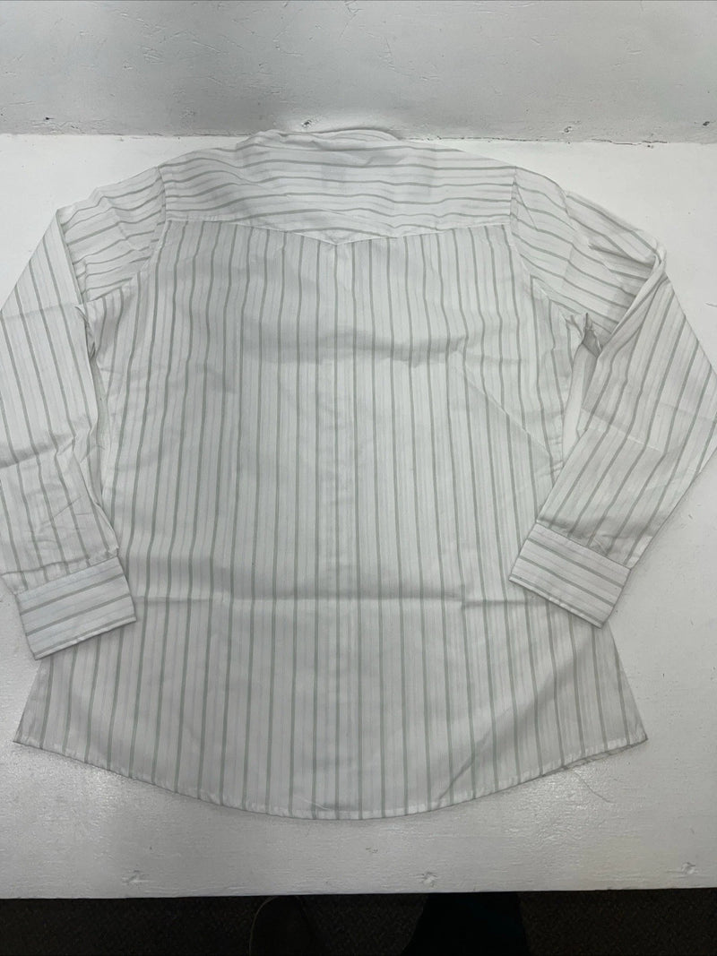 New Women’s Green Stripped On Course Long Sleeve English Riding Shirt. XL G-33