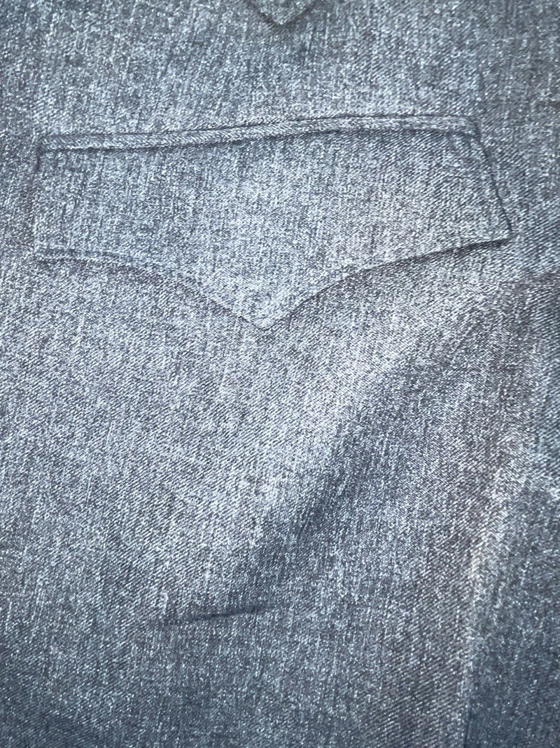 New Vintage Gray Circle S Polyester Pants #CP4776 XX-78