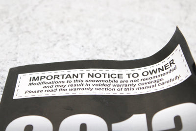 2013 Polaris 600 Rush Pro R Oem Owners Manual SP29