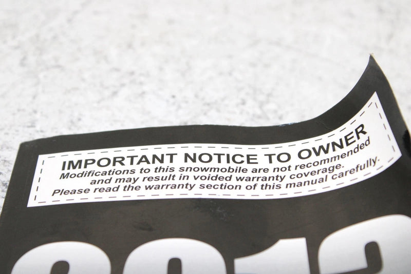 2013 Polaris 600 Rush Pro R Oem Owners Manual SP29