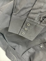 New Men’s ELY Cattleman Black Western Long Sleeve Pearl Snap 2XL F-68
