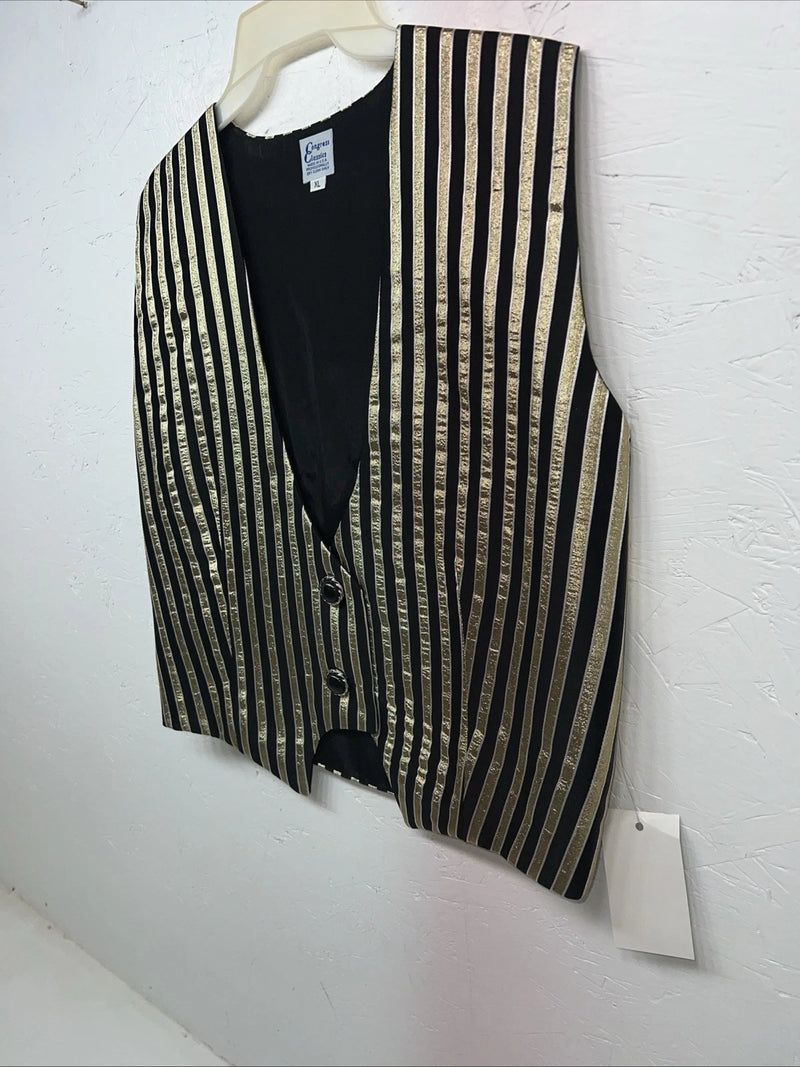 New Women’s Congress Classics Gold Black Vest XL WW-33