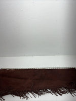 NOS Burgundy Show Chaps With Fringe Adjustable Waist 40 Large L-46