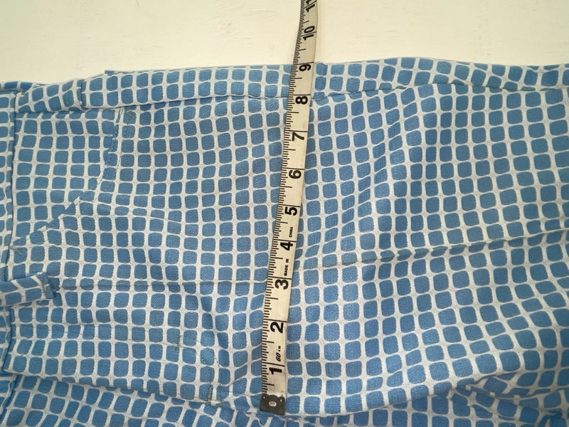 New Vintage Blue Checkered Lee Polyester Pants #2652644 ZZ-46