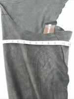 NOS Gray Fabric Show Chaps Adjustable Waist 41” L-41