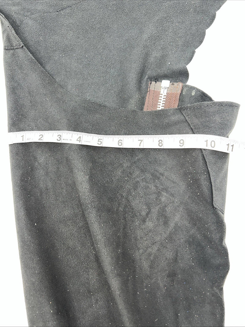 NOS Gray Fabric Show Chaps Adjustable Waist 41” L-41