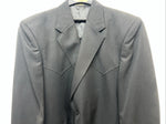 New Men’s Circle S Black Suit Jacket 48R #25832 Y-607