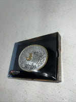 New Women’s Nocona Good Silver “J” Belt Buckle With Good Rim. A-115