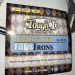 New Tough 1 Chrome Plated Iron 4 1/2” English Stirrups #24-3016 D-503