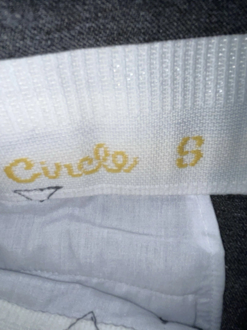 New Vintage Gray Circle S Polyester Pants #CP4776 XX-78
