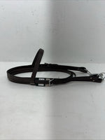 New Leather Tough 1 Western Browband Headstall W/ Split Reins And Bit Large S-73