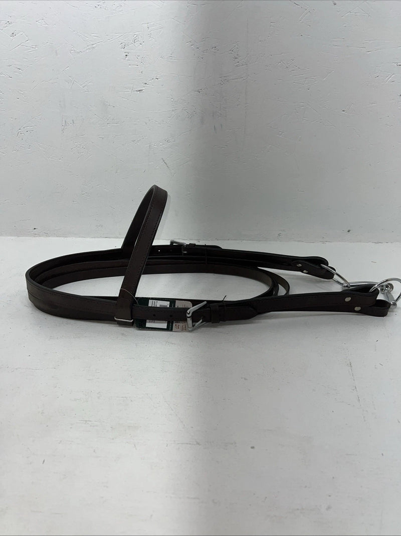 New Leather Tough 1 Western Browband Headstall W/ Split Reins And Bit Large S-73