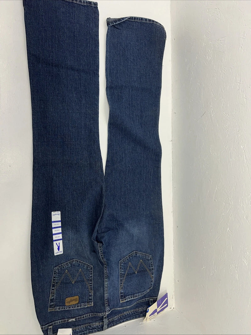 New Women’s Wrangler Mid Rise Regular Fit Denim Jeans. 13/14x36 L-13