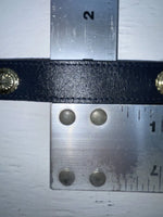New Blue Genuine Leather Weight Gold Pendent 34” Belt #10493 JJ-20