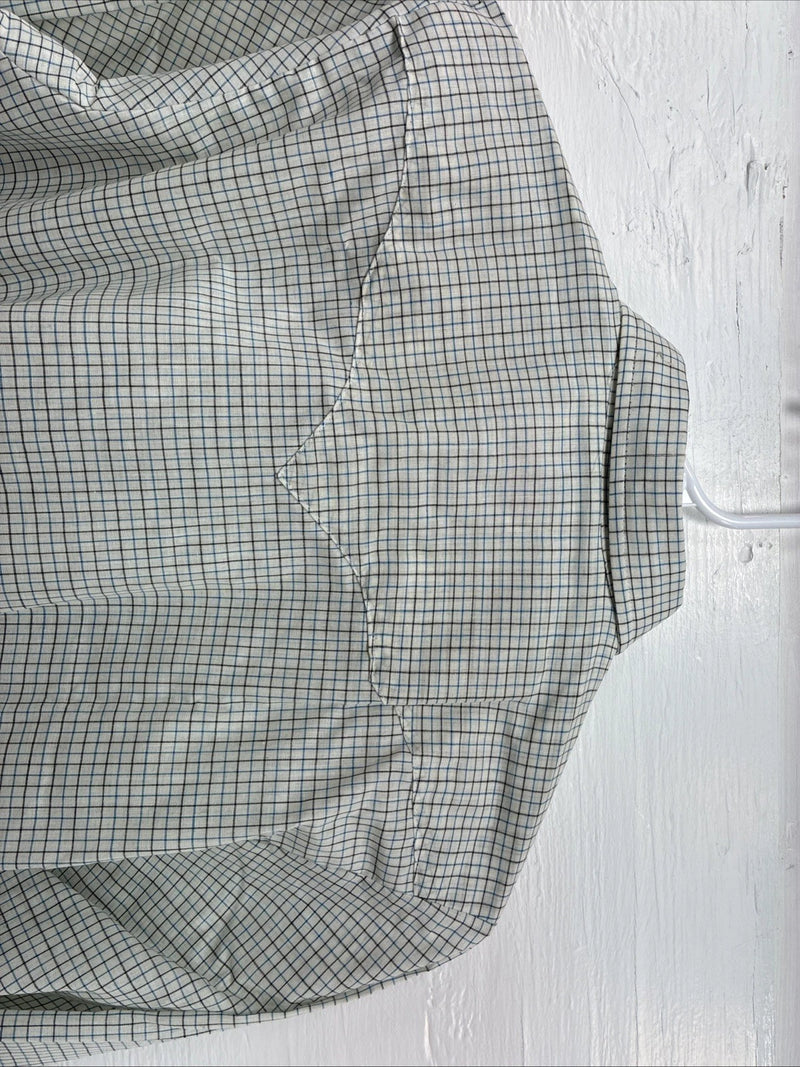 New Men’s Tem Tex White Strip Long Sleeve Button Up Small J-70