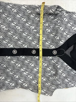 New Women’s Western Heritage Black White Show Vest Button Up Size 14 YY-112