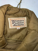New Women’s Brown Western Fashion Puffer Jacket 42 RR-30