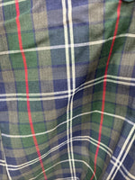 New Men’s ELY Plains Blue Green Plaid Long Sleeve Pearl Snap 15.5 Medium R-30