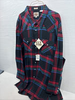 New Men’s ELY Cattleman Multiple Color Flannel Long Sleeve Pearl Snap 4XL E-86