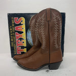 New Men’s Brown Texas Brand Cowboy Boots. 4501 9.5 9 1/2 M. 17-109