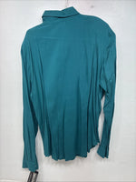 New Women’s Rough Rider Teal Long Sleeve Button Up Large KK-20