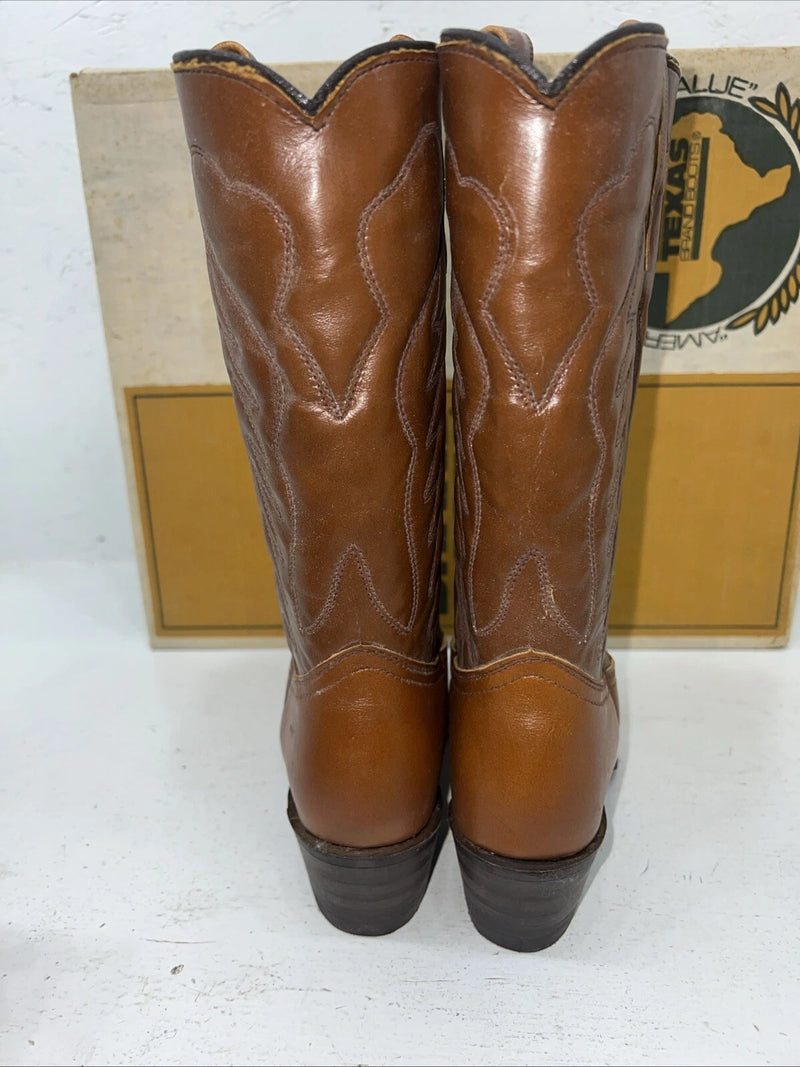 New Women’s Brown Texas Brand Cowboy Boots. 4422 6 M. 20-137
