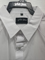 New Men’s White Horse White Long Sleeve Pearl Snap 3XL E-17
