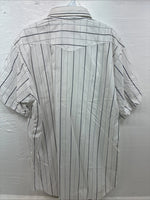 New Men’s Panhandle Slim White Stripe Long Sleeve Pearl Snap 18 2XL AA-115