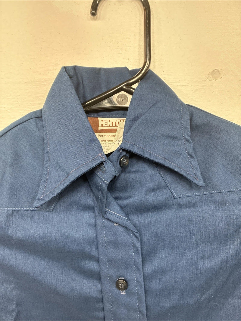 New Kids Fenton Navy Blue Long Sleeve Button Up Size 2 LL-14
