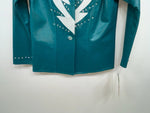 New Women’s Teal 1849 Authentic Ranchwear Show Vest S #77872 3B-104